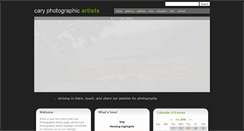 Desktop Screenshot of caryphotographicartists.org